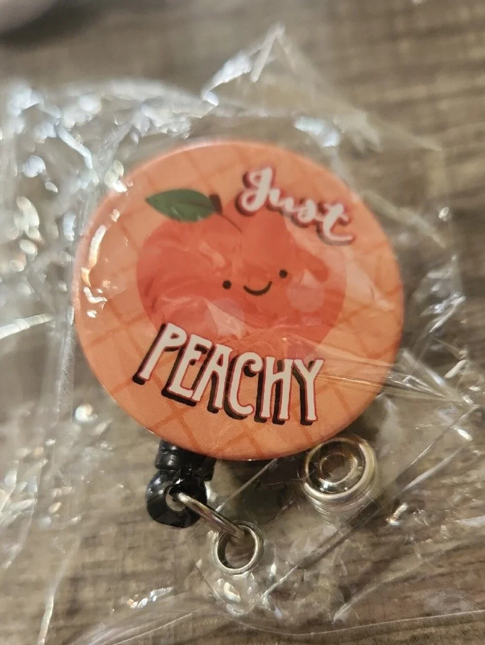 Assorted Novelty Cat & Meme Badge Reel - White